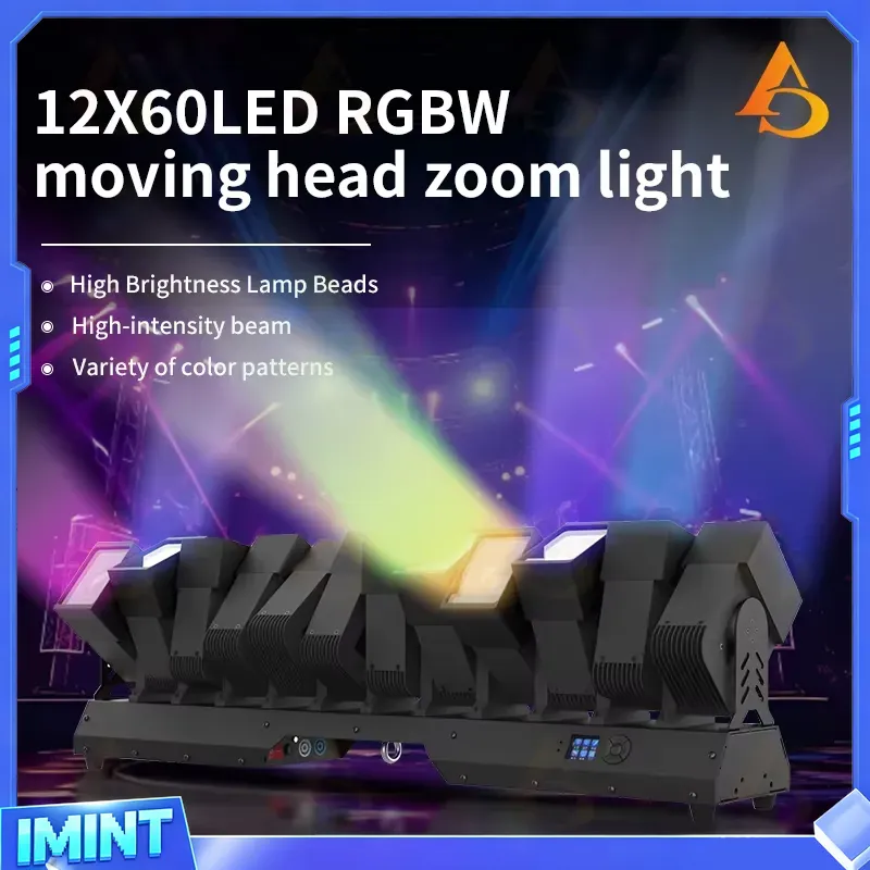 Professional 12X60W LED Moving - đánh giá và giá Dj Light Moving Head Stage