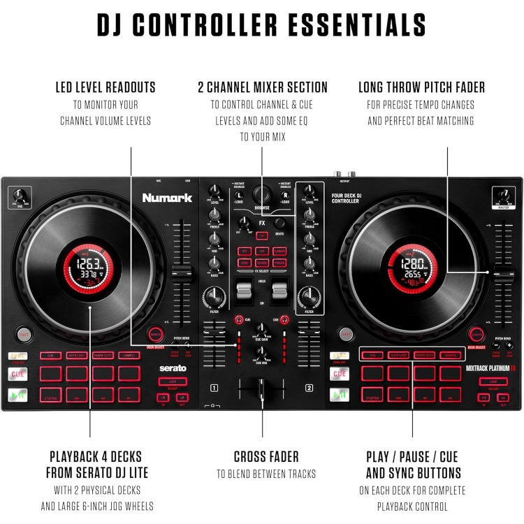 DJ Controller with Jog Wheel D - đánh giá và giá Dj Controller With Jog Wheel