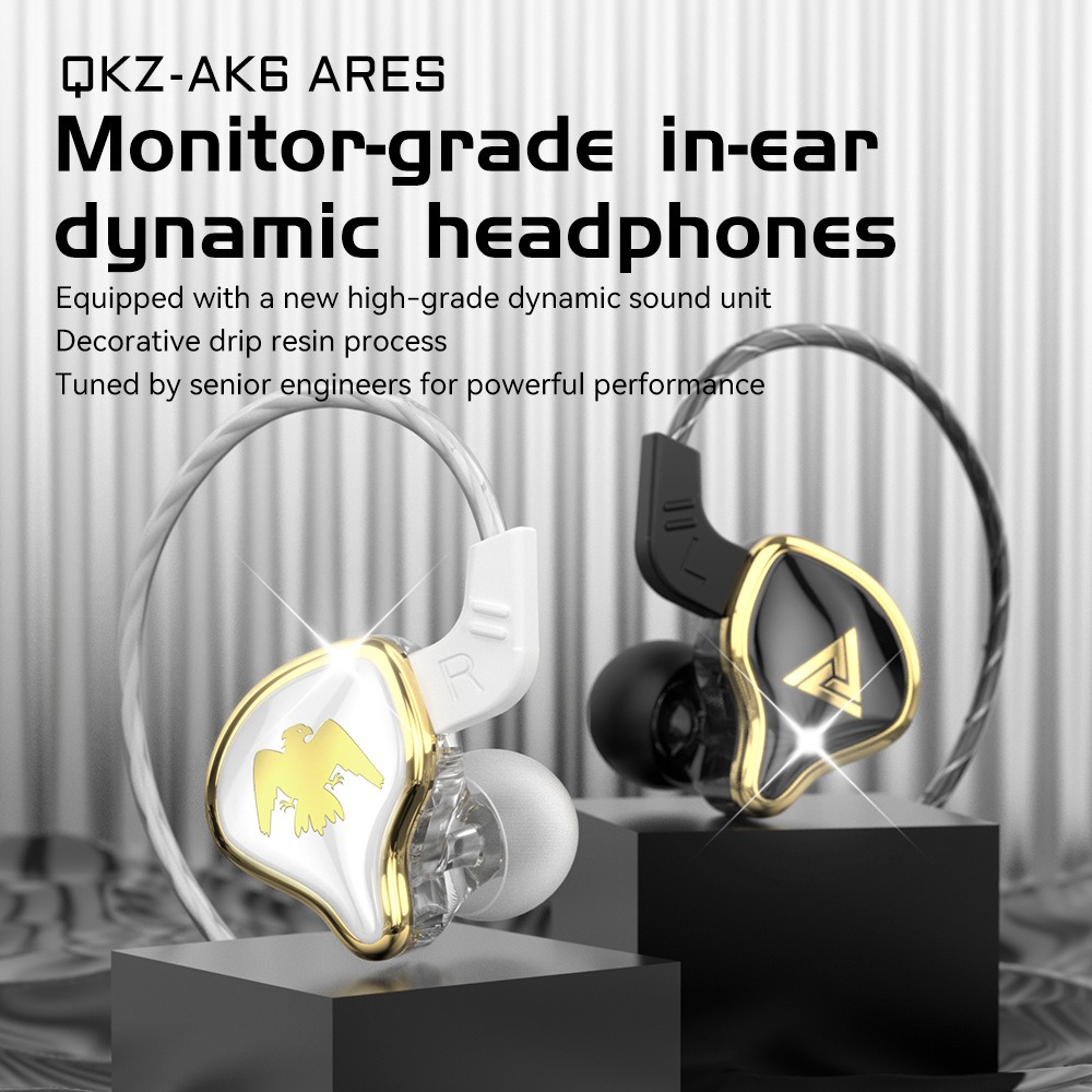 QKZ AK6 ARES In-ear 3.5mm Wire - đánh giá và giá Dj Headphones Professional