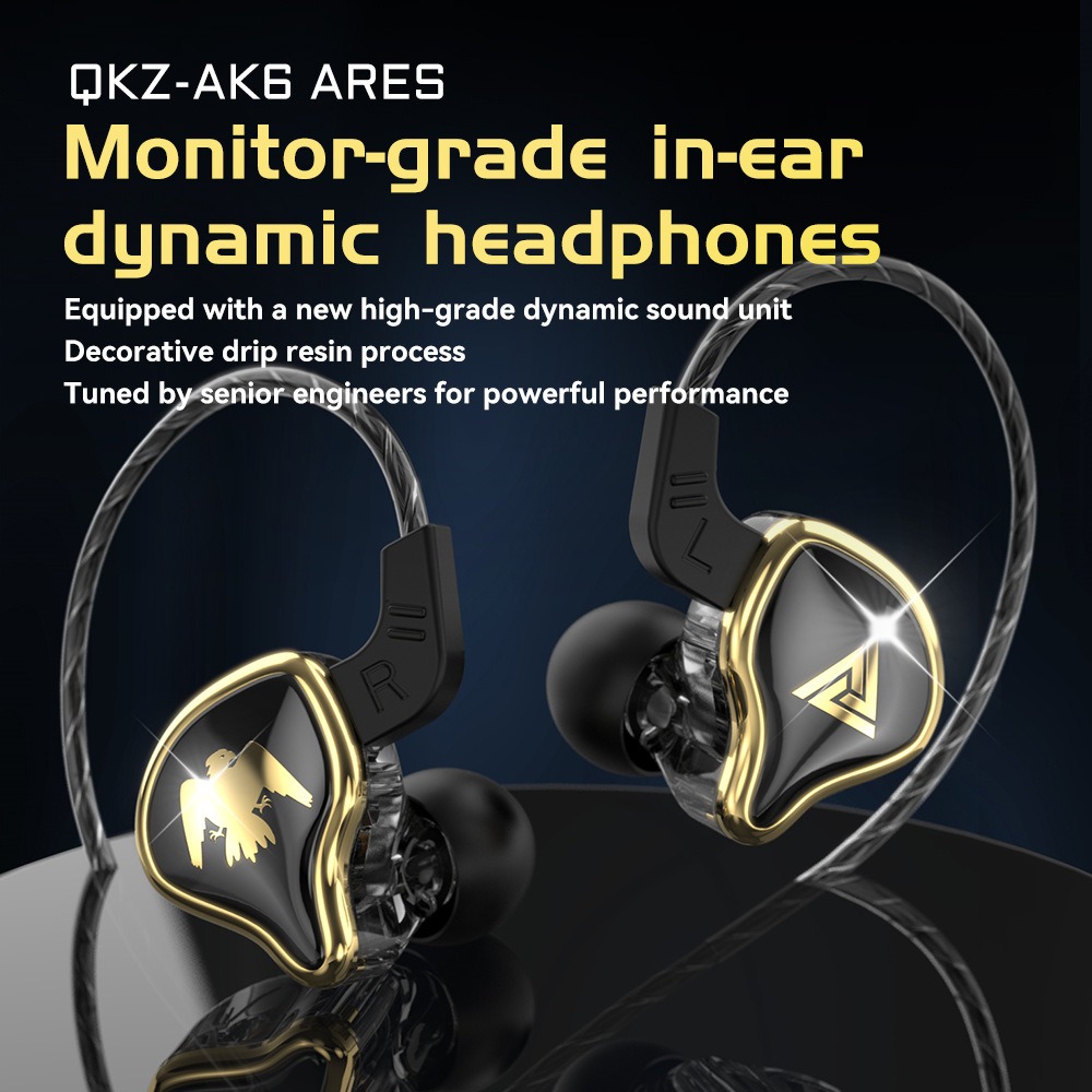QKZ AK6 ARES In-ear 3.5mm Wire - đánh giá và giá Dj Headphones Professional