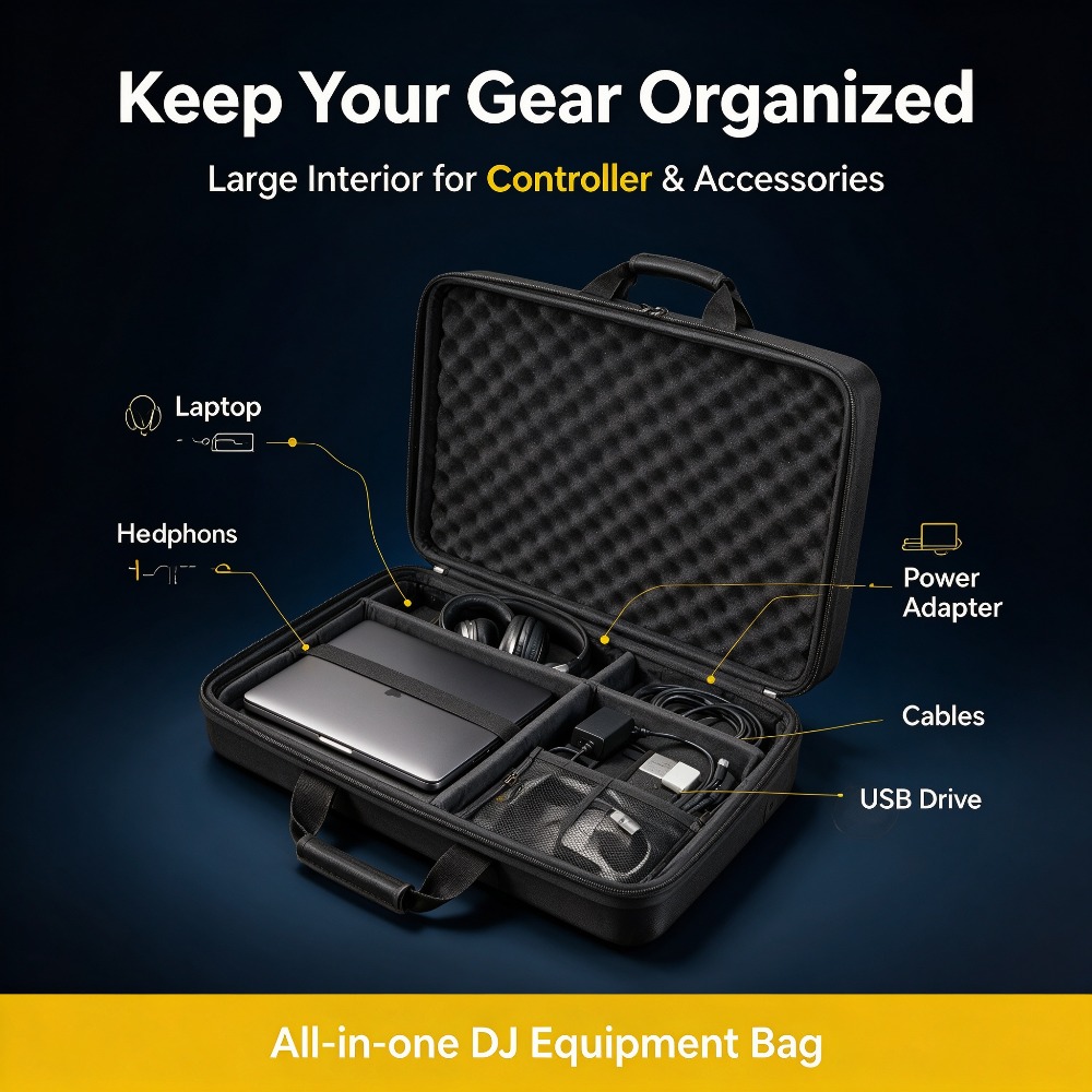 DJ Controller Bag Hard Shell C - đánh giá và giá Dj Turntable Direct Drive