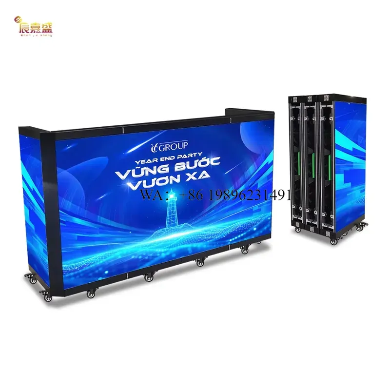 Custom Cabina TV Video Wall Me - đánh giá và giá Dj Stand Table Foldable