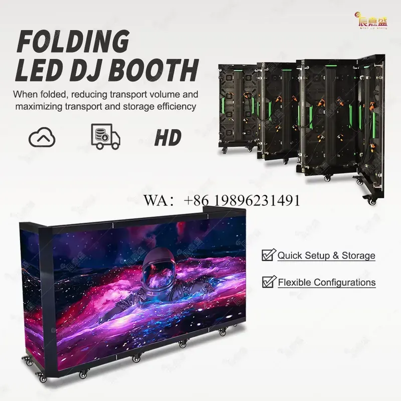 Custom Cabina TV Video Wall Me - đánh giá và giá Dj Stand Table Foldable
