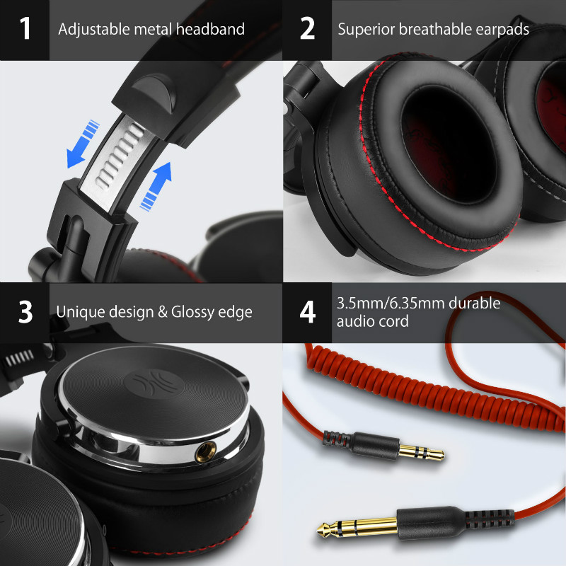 Tai nghe có dây OneOdio Profes - đánh giá và giá Dj Headphones Professional